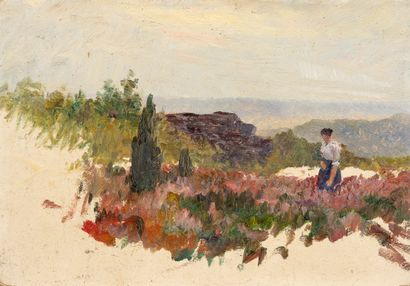 null Maurice DAINVILLE (1856-1943)

Lavandière dans son champs

Huile sur carton.

18,7...