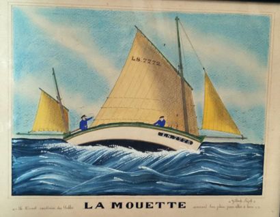 Gilbert PAJOT (1902-1952) 

The sardine boat...