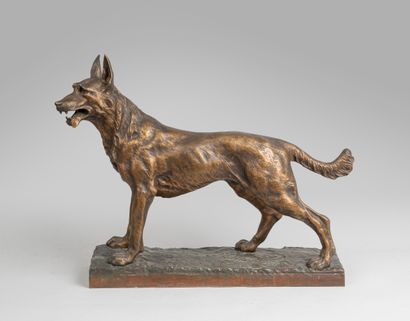 null René André VARNIER (XIX-XX)

Hunting dog at rest

Proof in bronze with medal...