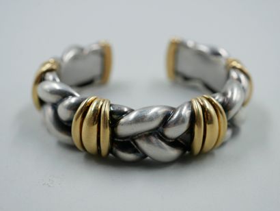 null OJ PERRIN.

Bracelet in silver and 18k gold.

Signed and numbered. 

Weight...