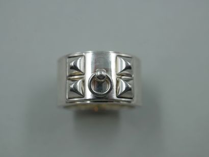 null HERMES Paris. Dog collar ring in silver 925 Mil. Weight 16,80gr. 

TDD : 55...