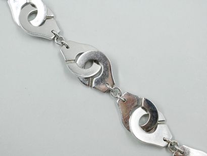 null DINH VAN. 

Handcuffs bracelet big model in silver 925mm. 

A pair of handcuffs...