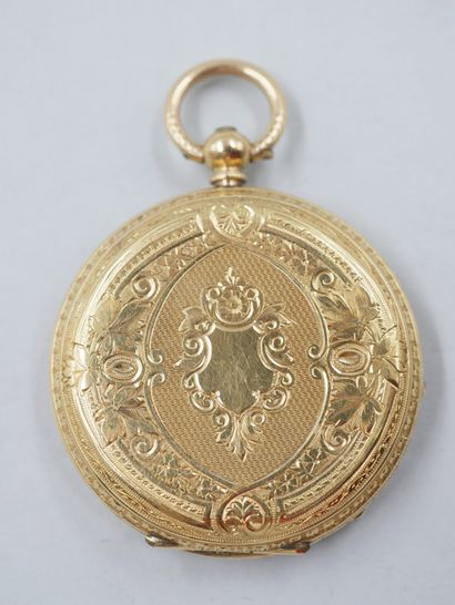 null JOHN MYERS Co London. 

Pocket watch in 18k yellow gold with circular case....