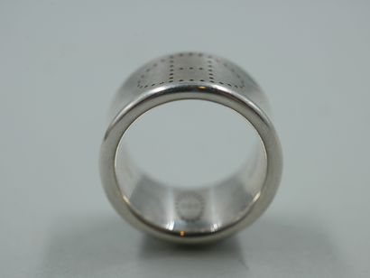 null HERMES Paris. Ring "Eclipse" in silver 935 Mil. 

Weight : 12,60gr. TDD : 5...