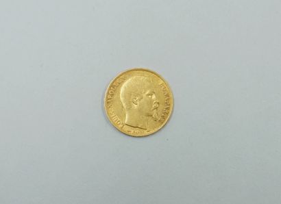 null Napoleon 20 francs 18k yellow gold. 1852. 

Weight : 6,40gr.