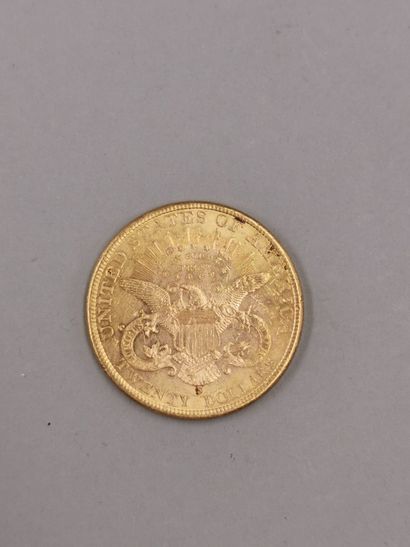 null Pièce en or de 20 dollars " Liberty Head - Double Eagle " avec devise . 1898....