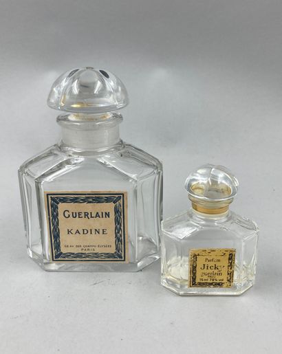 null GUERLAIN "Kadine

75 ml bottle in Baccarat crystal, rectangular body with cut...