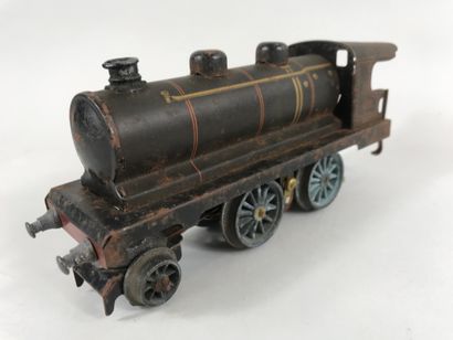 null JEP France 1920

Locomotive type vapeur, en tôle peinte noire et lithographiée,...