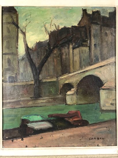 null Ulysse CAMBRAI (1904-1967) 

View of the Seine

Oil on canvas, signed lower...