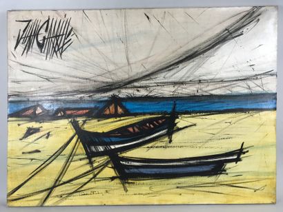 null Juan CARILLO (né en 1937) 

Barques sur le sable, 1970

Huile sur toile, signée...