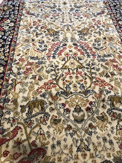 null Modern hallway carpet in the oriental taste with a wide border of a semi of...