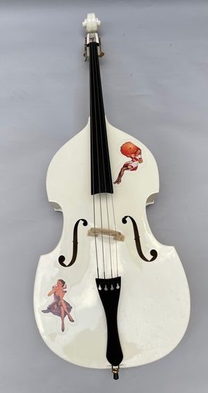 null Gear 4 Music brand ¾ double bass, White finish, Student model. 

Sold as is....
