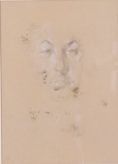 null Ywan CERF (1883-1963)

Portrait d'homme 

Crayon et rehauts de craie blanche...