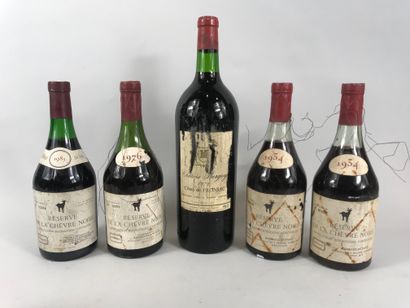 null Lot de 10 bouteilles comprenant : 

- Un magnum CHÂTEAU BERGEY Côtes de Fronsac...
