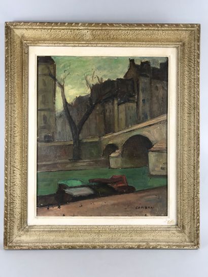 null Ulysse CAMBRAI (1904-1967) 

View of the Seine

Oil on canvas, signed lower...