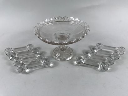 null Series of eight crystal knife holders with faceted ball ends

We joined a glass...