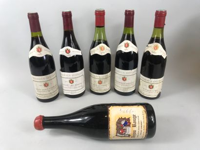 null Lot of 6 bottles including : 

- A bottle CHAMBOLLE-MUSIGNY Boisseaux-Estivant...