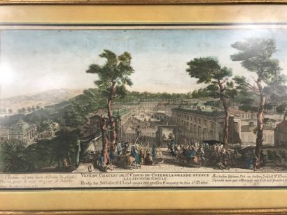 null Martin ENGELBRECHT (1684 - 1756)

Lot of two engravings heightened with watercolor:...