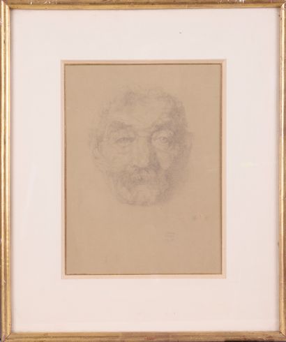 null Ywan CERF (1883-1963)

Portrait de vieillard, 1918

Crayon et rehauts de craie...