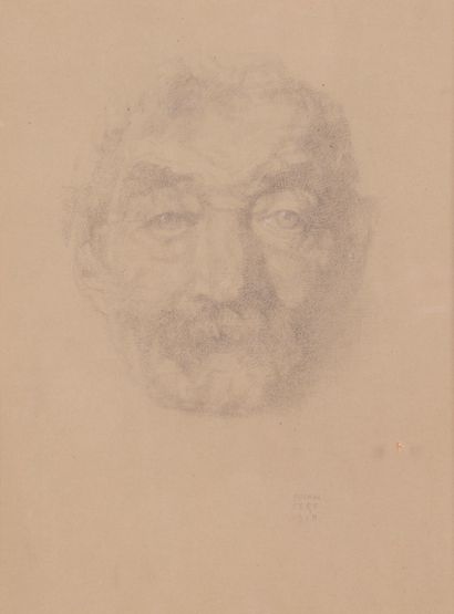 null Ywan CERF (1883-1963)

Portrait de vieillard, 1918

Crayon et rehauts de craie...