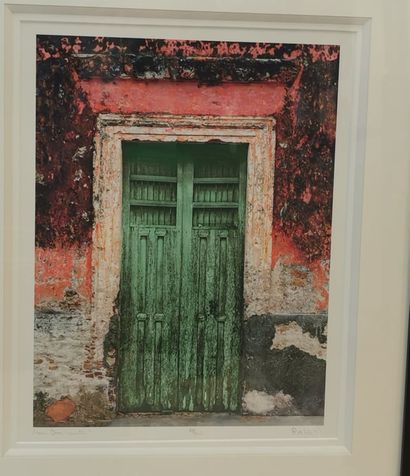 null The green door. 

Print on paper signed, titled and numbered 28/800. 

36 x...