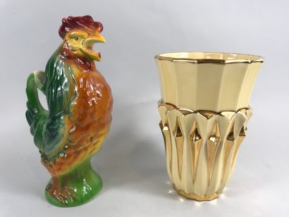 null SAINT CLEMENT 

Pitcher rooster in polychrome earthenware. 

Height: 27,5 cm.

One...