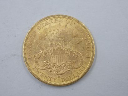 null 
20 dollars gold Eagle. 1877

Weight : 33,30gr
