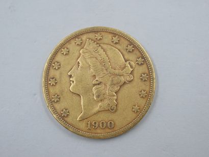 null 
20 dollars or Eagle. 1900 

Poids : 33,30gr.
