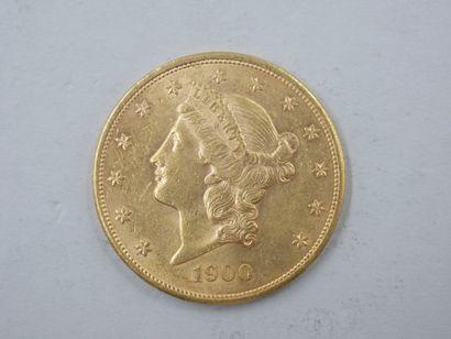 null 
20 dollars or Eagle. 1900 

Poids : 33,30gr.
