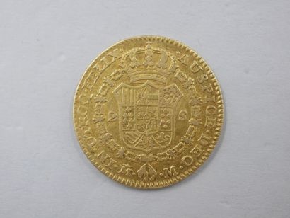  SPAIN. CHARLES III (1759-1788). 2 escudos, escudo. Madrid. 1788. (Fr. 286, Fr. 288)....