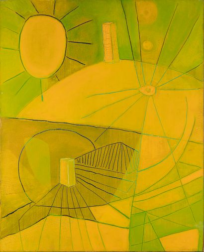 null BETTINA (1937-2020)

Soleil vert, 1966

Huile sur toile signée, datée en bas...