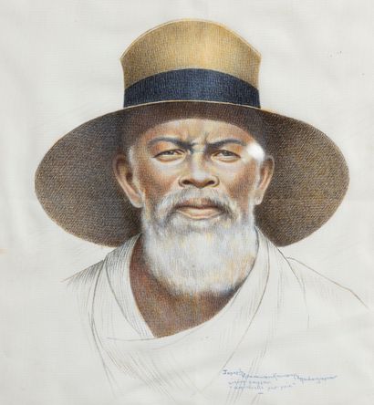 null Joseph RAMAMANKAMONGJY (1898-1984)

Vieux paysan de Madagascar

Sanguine sur...