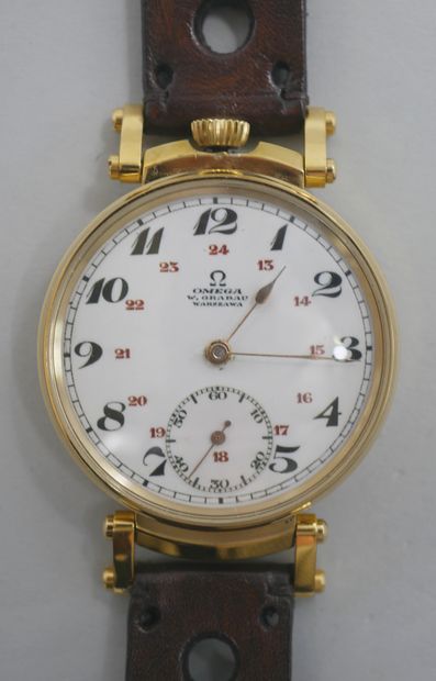 null OMEGA

Montre de mariage en plaqué or composée du boitier d'une montre de gousset...