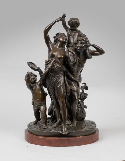 null Claude-Michel CLODION ( 1738-1814 )

The bachanales

Proof in bronze with brown...