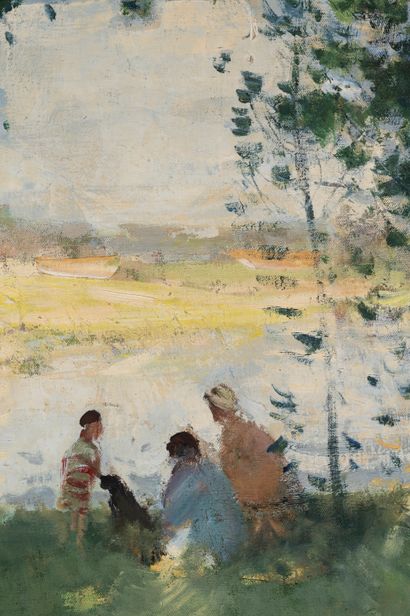 null Pierre Eugène MONTEZIN (1874-1946)

Picnic by the river

Oil on canvas.

Signed...
