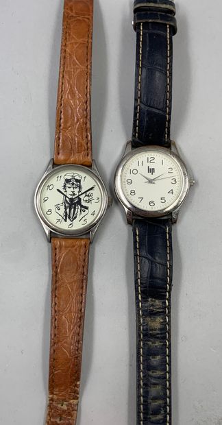 null Lot of two fancy watches of which one of LIP.