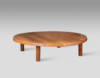 null Pierre CHAPO (1927 - 1987)

Exceptionnelle table basse circulaire en orme modèle...