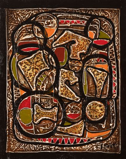 null Abderrahmane ZENATI (1943)

Oriental abstract composition

Oil on canvas, signed...