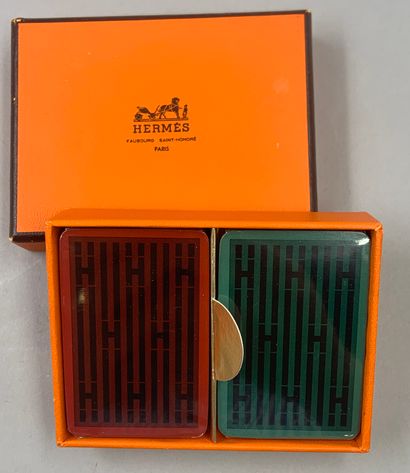null HERMES Paris

Mini set of two decks of cards. Back with "Rythme" decoration....