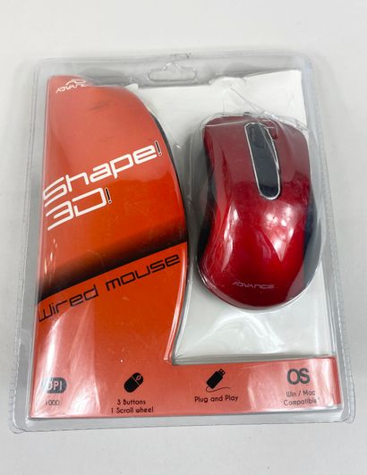 null Ergonomic mouse, Optical sensor: 1000 DPI, 3 buttons, Non-slip pads, PC and...