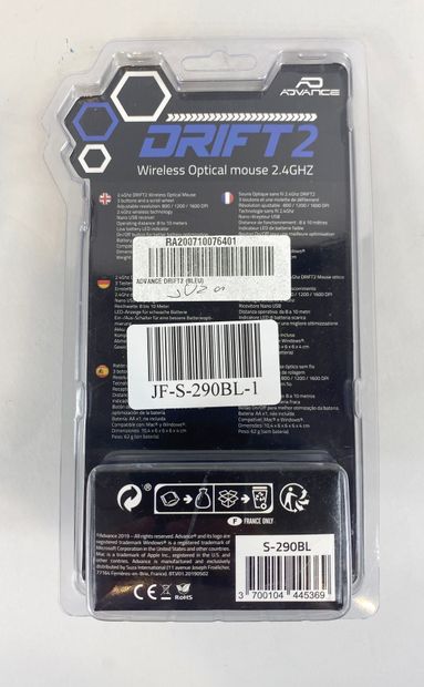 null Advance Drift Mouse. The Drift 2, Precise optical sensor with adjustable resolution:...