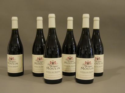 1 carton de 6 bouteilles - Côte du Rhône...