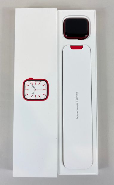 null Apple Watch Series 7 GPS 45 mm, reed, functional, like new, original box, with...