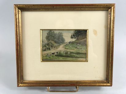null Maurice HAGEMANS (1852-1917)

The bridge. 

Watercolor. 

Signed on the back.

9...