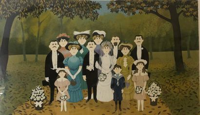 null Fernand BOILAUGES (1891-1991)

Married and their entourage 

Lithograph, signed

64...