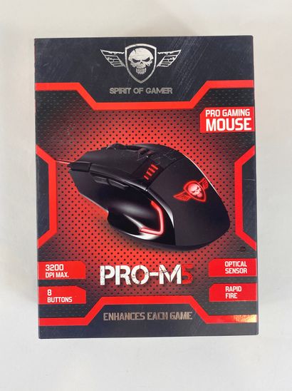 S-PM5, Souris filaire pour gamer, 8 boutons,...