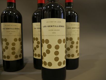 null 62 bouteilles - Domaine des Gentilliere cuvée Louxor 2015 Terrasse du Larza...