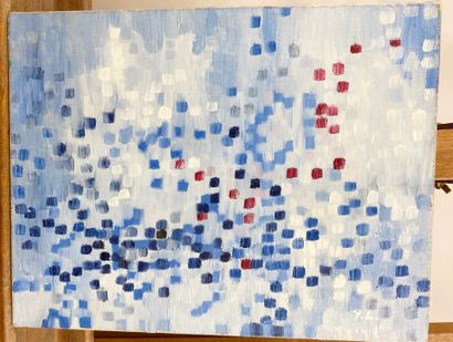 null YVES LEVARD (XXè)

Composition abstraite en bleu et blanc.

Huile sur toile,...