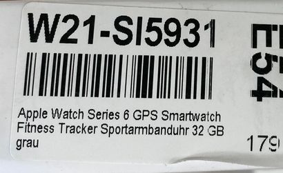 null Apple Watch Series 6 GPS gray, functional, original box, like new, with charger,...