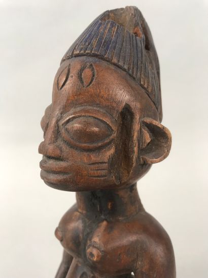 null Statuette de type ibeji Yorouba, Nigeria

Bois à patine brune

Haut. : 23,5...